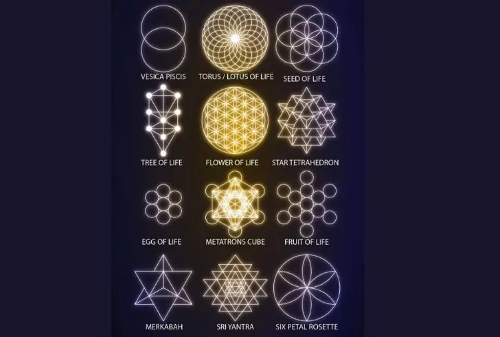Sacred geometry and Kabbalah symbols