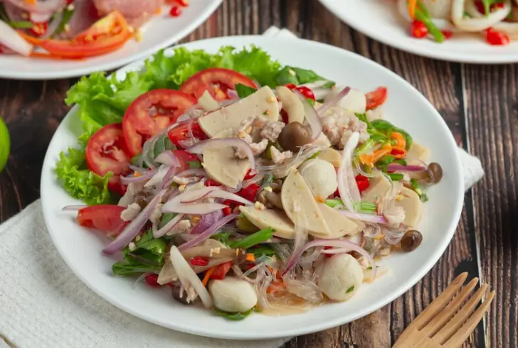 Best Food for Camping Without Cooking- Southwest Shredded Pork Salad